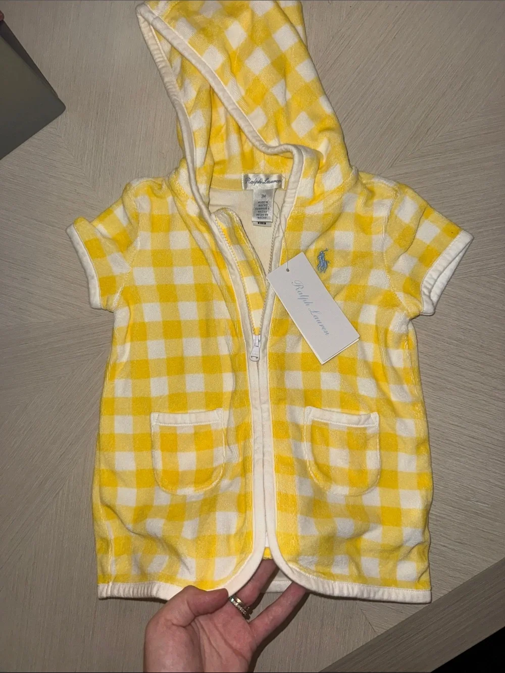 NEW Ralph Lauren Baby Girl 3M Terry Dress